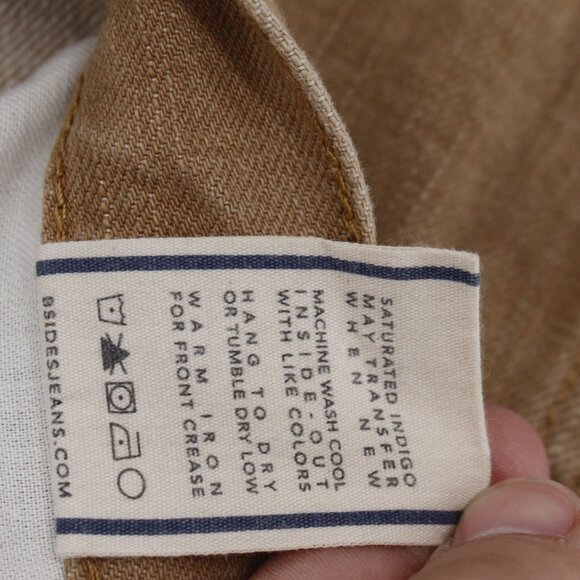 B Sides Jeans Womens 27 Straight Leg High Rise 5 Pockets Denim Made in USA - Picture 11 of 11